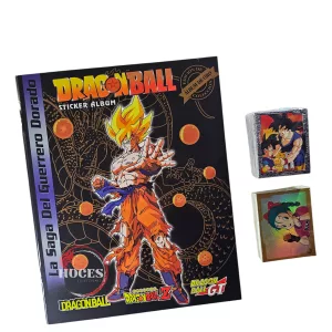 Álbum Dragon Ball Guerrero Dorado Tapa Negra Completo a Pegar
